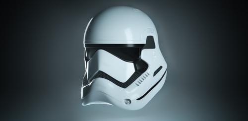 High-Poly Stormtrooper First Order Helmet preview image